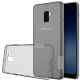 Samsung Galaxy A8 Plus (2018) SM-A730F, TPU szilikon tok, Nillkin Nature, ultravékony, szürke (RS74262) - Telefontok