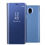 Samsung Galaxy J5 (2017) SM-J530F, Oldalra nyíló tok, hívás mutatóval, Smart View Cover, kék (utángyártott) (RS71808) - Telefontok