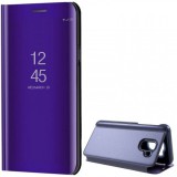 Samsung Galaxy J6 (2018) SM-J600F, Oldalra nyíló tok, hívás mutatóval, Smart View Cover, lila (utángyártott) (RS78693) - Telefontok