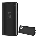 Samsung Galaxy Note 10 Lite SM-N770, Oldalra nyíló tok, hívás mutatóval, Smart View Cover, fekete (utángyártott) (RS93544) - Telefontok