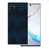 Samsung Galaxy Note 10 Plus - Kék méhsejt hátlap fólia