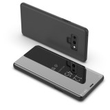 Samsung Galaxy Note 9 SM-N960, Oldalra nyíló tok, hívás mutatóval, Smart View Cover, fekete (utángyártott) (RS79088) - Telefontok