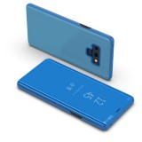 Samsung Galaxy Note 9 SM-N960, Oldalra nyíló tok, hívás mutatóval, Smart View Cover, kék (utángyártott) (RS79084) - Telefontok