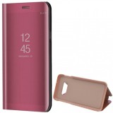Samsung Galaxy S10e SM-G970, Oldalra nyíló tok, hívás mutatóval, Smart View Cover, vörösarany (utángyártott) (RS84892) - Telefontok