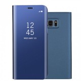 Samsung Galaxy S7 Edge SM-G935, Oldalra nyíló tok, hívás mutatóval, Smart View Cover, kék (utángyártott) (RS74921) - Telefontok