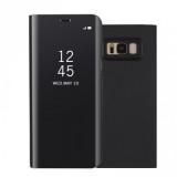 Samsung Galaxy S8 SM-G950, Oldalra nyíló tok, hívás mutatóval, Smart View Cover, fekete (utángyártott) (RS71803) - Telefontok