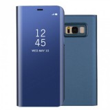 Samsung Galaxy S8 SM-G950, Oldalra nyíló tok, hívás mutatóval, Smart View Cover, kék (utángyártott) (RS71809) - Telefontok