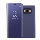 Samsung Galaxy S8 SM-G950, Oldalra nyíló tok, hívás mutatóval, Smart View Cover, lila (utángyártott) (RS71815) - Telefontok