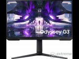 Samsung Odyssey LS27AG300 Gaming Monitor, 27", Full HD, 1 ms, 144Hz, Freesync Premium, ergonóm kialakítás, HDMI, Fekete