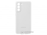 Samsung szilikon tok Samsung Galaxy S21 FE készülékhez, fehér