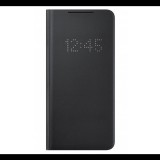SAMSUNG tok álló (aktív FLIP, oldalra nyíló, bankkártya tartó, LED kijelző) FEKETE [Samsung Galaxy S21 Plus (SM-G996) 5G] (EF-NG996PBEG) - Telefontok