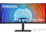 Samsung VA 34" LED Ívelt monitor, UltraWide QHD, DisplayPort, Vesa, Fekete