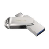 Sandisk Dual Drive Luxe Pendrive 256GB USB3.1/Type-C (ezüst) (186465)