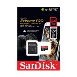 SanDisk Extreme 64GB Micro + Adapter SDXC U3 V30 (170/80 MB/s)