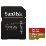 Sandisk Extreme MicroSDXC memóriakártya 256GB, Class10, UHS-I U3 + adapter (183507)