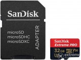 SanDisk Extreme Pro 32GB microSDHC memóriakártya + adapter, Class 10, UHS-I (173427)