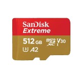 SanDisk  microSDXC™ Mobile Extreme™ 512GB memóriakártya + adapter, (olvasási seb.: 190 MB/s, &amp...