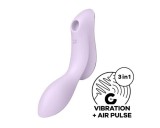 Satisfyer Curvy Trinity 2 - akkus léghullámos 2in1 vibrátor (lila)