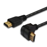 Savio CL-04 v1.4 nagysebességű HDMI kábel derékszögű, 1.5m (CL-04) - HDMI