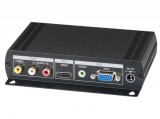 SC&T Videojel-VGA/HDMI átalakító, kompozit, RCA video és 2 RCA audio bemenet