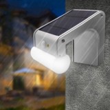 Schenopol 38 LED-es napelemes elegáns kültéri mozgásérzékelős fali lámpa távirányítóval