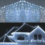 Schenopol Kft. 180 LED-es 8 programos karácsonyi jégcsap fényfüzér hidegfehér