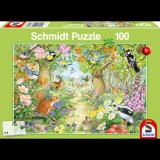 Schmidt Állatok az erdőben 100 db-os puzzle (56370) (SC19477-182) - Kirakós, Puzzle