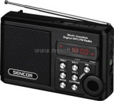 Sencor SRD 215 B fekete MP3 lejátszó  és kisrádió (SRD_215_B)