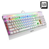 Sharkoon Skiller SGK3 Mechanical Gaming RGB Keyboard White US 4044951031221