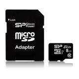Silicon Power Elite 8GB microSDHC UHS-I memóriakártya Class 10