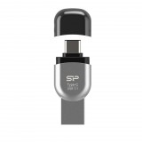 Silicon Power Mobile USB 3.1 Card Reader kártyaolvasó ezüst (SPU3OTMREDEL500G) (SPU3OTMREDEL500G) - Memóriakártya olvasó