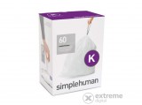 SimpleHuman CW0260 K-típusú egyedi méretezésű szemetes zsák újratöltő csomag, 60 db