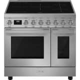 Smeg CPF92IMX Portofino indukciós tűzhely 2 sütőtér inox 90cm