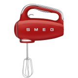 SMEG HMF01RDEU kézi mixer, 50-es évek retro design, 250W, 9 fokozat, turbo funkció, piros