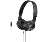 SONY MDRZX310APB Fekete mikrofonos fejhallgató (MDRZX310APB)