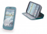 Sony Xperia T3, oldalra nyíló tok, stand, Smart View, kék