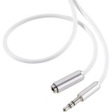 SpeaKa Professional Jack Audio Hosszabbítókábel [1x Jack dugó, 3,5 mm-es - 1x Jack alj, 3,5 mm-es] 0.50 m Fehér SuperSoft köpeny (SP-7870516) - Audió kábel