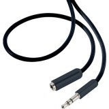 SpeaKa Professional Jack Audio Hosszabbítókábel [1x Jack dugó, 3,5 mm-es - 1x Jack alj, 3,5 mm-es] 5.00 m Fekete SuperSoft köpeny (SP-7870472) - Audió kábel