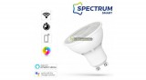 SpectrumLED Smart 4,5W szabályozható, CCT, RGBW, wifis, bluetooth okos GU10 LED szpot WOJ16823