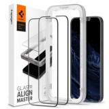 Spigen AlignMaster Full Coverage Tempered Glass Apple iPhone 13/13 Pro kijelzővédő 2db (AGL03387) (AGL03387) - Kijelzővédő fólia
