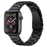 Spigen Modern Fit Band - Apple Watch 1/2/3/4/5 (42/44mm) fémszíj - fekete