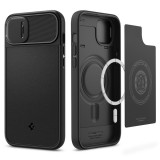 Spigen Optik Armor Mag - iPhone 14 Plus ütésálló MagSafe tok - fekete