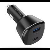 Spigen PowerArc PC1800 autós töltő adapter USB/USB-C fekete (000CG24748) (000CG24748) - Autós Töltők