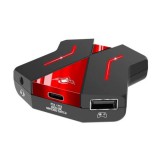 Spirit of Gamer SOG-CONV2 3 x USB, USB-C, 3.5 mm Jack Nintendo, PS4, PS3, Xbox One Fekete-Piros egér és billentyűzet konzol adapter