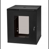 Stalflex 12U fali rack szekrény 19" 450mm fekete (RC19-12U-450GB) (RC19-12U-450GB) - Rack szekrény