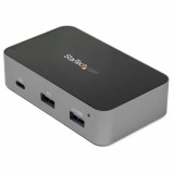 StarTech.com 4 portos USB-C HUB fekete (HB31C3A1CS) (HB31C3A1CS) - USB Elosztó