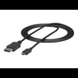 StarTech.com 6ft/1.8m USB C to DisplayPort 1.2 Cable 4K 60Hz - USB Type-C to DP Video Adapter Monitor Cable HBR2 - TB3 Compatible - Black - external video adapter - STM32F072CBU6 - black (CDP2DPMM6B) - DisplayPort