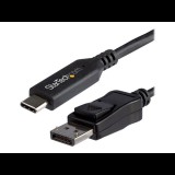 StarTech.com 6ft/1.8m USB C to Displayport 1.4 Cable Adapter - 4K/5K/8K USB Type C to DP 1.4 Monitor Video Converter Cable - HDR/HBR3/DSC - external video adapter - black (CDP2DP146B) - DisplayPort