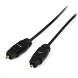 StarTech.com Toslink digitális optikai SPDIF audió kábel fekete (THINTOS15) (THINTOS15) - Audió kábel