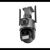 SUMKER Inteligens 2 Kamerás, 4MP-es, 360°-ban Forgatható, Wifi/4G Térfigyelő Kamera